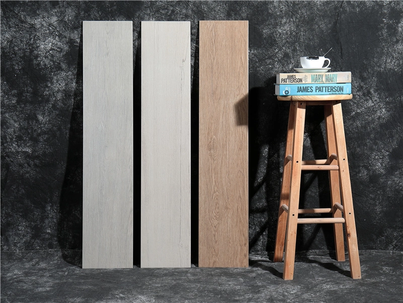 Modern Floor and Wall Decorative Grey Ceramic Wood Style Tile