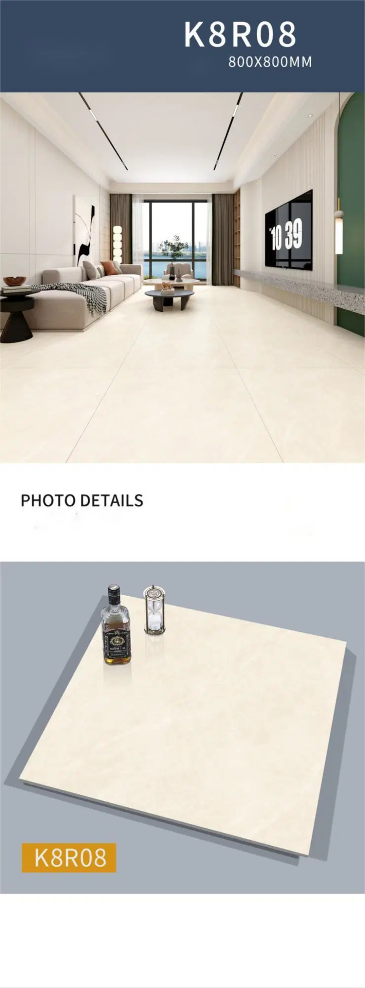 Best Price 3D Inkjet	Porcelain Rustic Floor Tile Ideas for Hotel Decoration