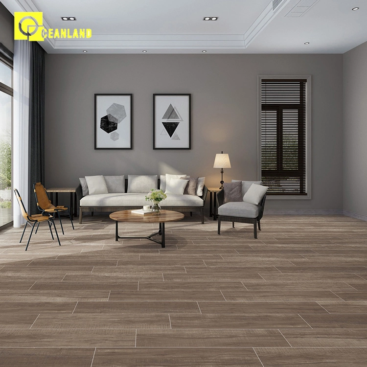 60X60 Modern Design Non-Slip Glazed Ceramic Imitating Wood Grain Look Tile