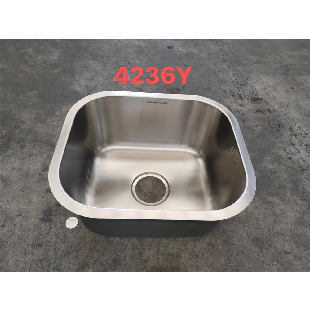 Factory Cheap Brushed Stainless Steel Integral Stretching Single Bowl Kitchen Sinks