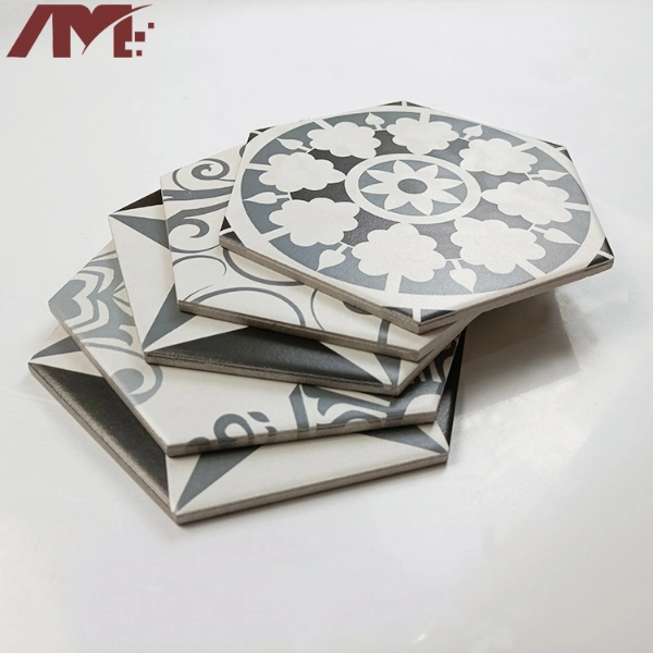 Factory Bathroom Kitchen Art Tile Hexagon Porcelain