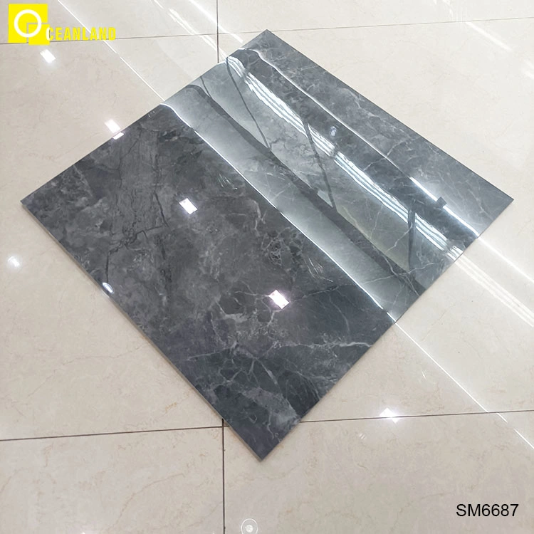 Foshan Supplier Gray Luxury 600X600 mm Glazed Polish Floor Porcelanato Ceramic 60X60