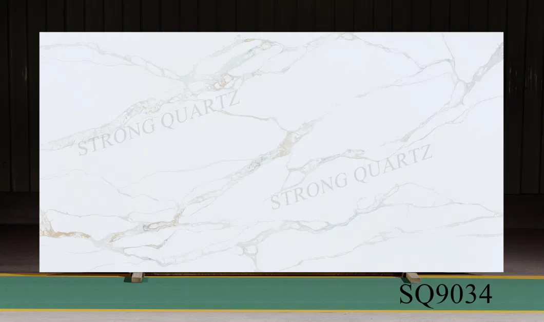 Popular Quartz Stone Building Material Engineered Stone for Bathroom/Wall/Floor Tiles