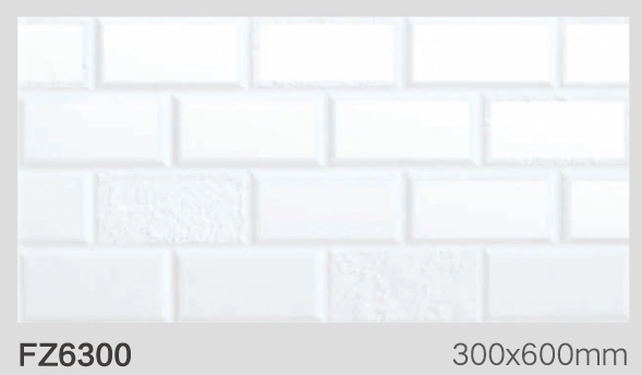 Direct Factory 12X24 Inch White Color Mold Surface Ceramic Wall Tile