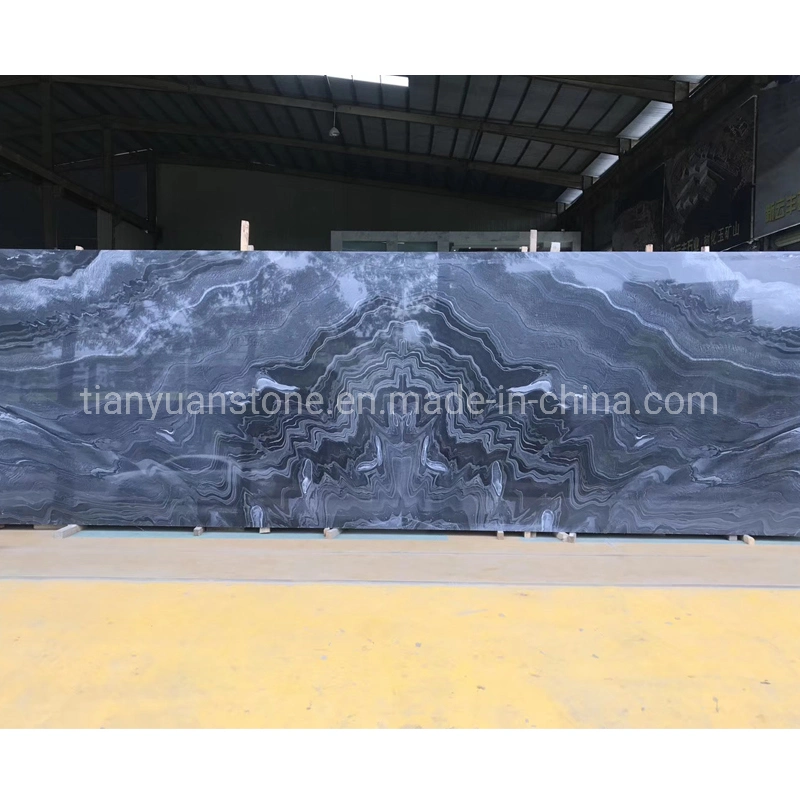 Grey Vein White Marble Slab for Flooring and Wall Tiles