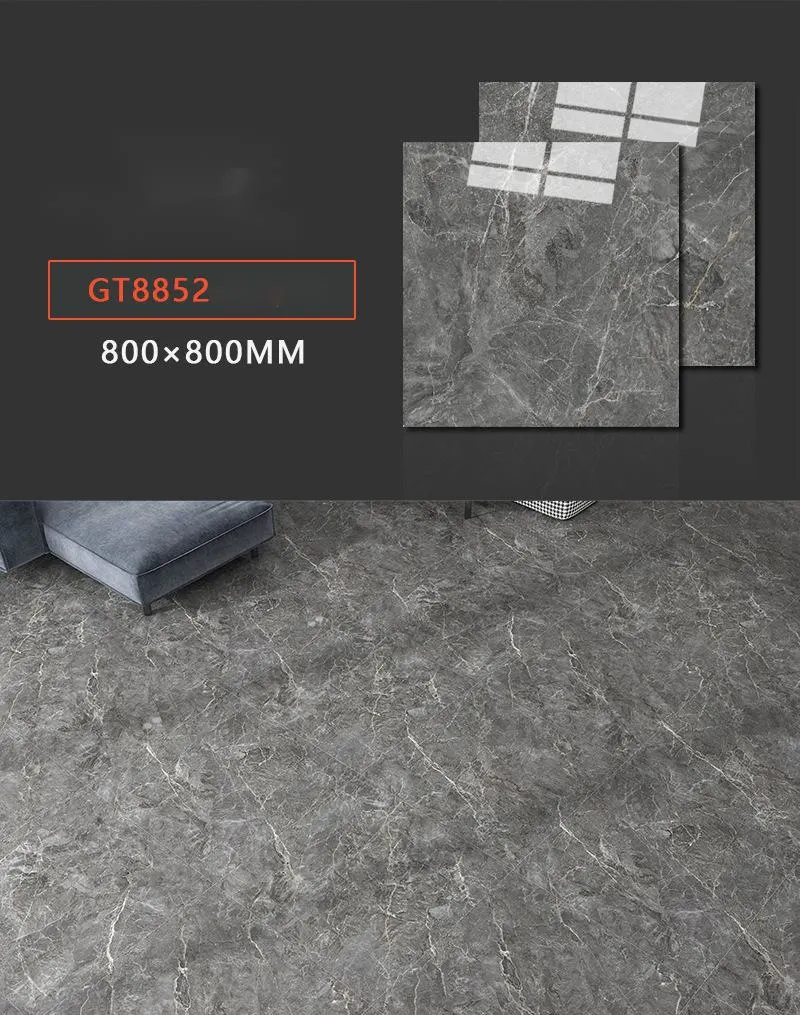 800X800mm Factory Price Glazed Polished Porcelain Wall Tiles and Floor Design for Living Room