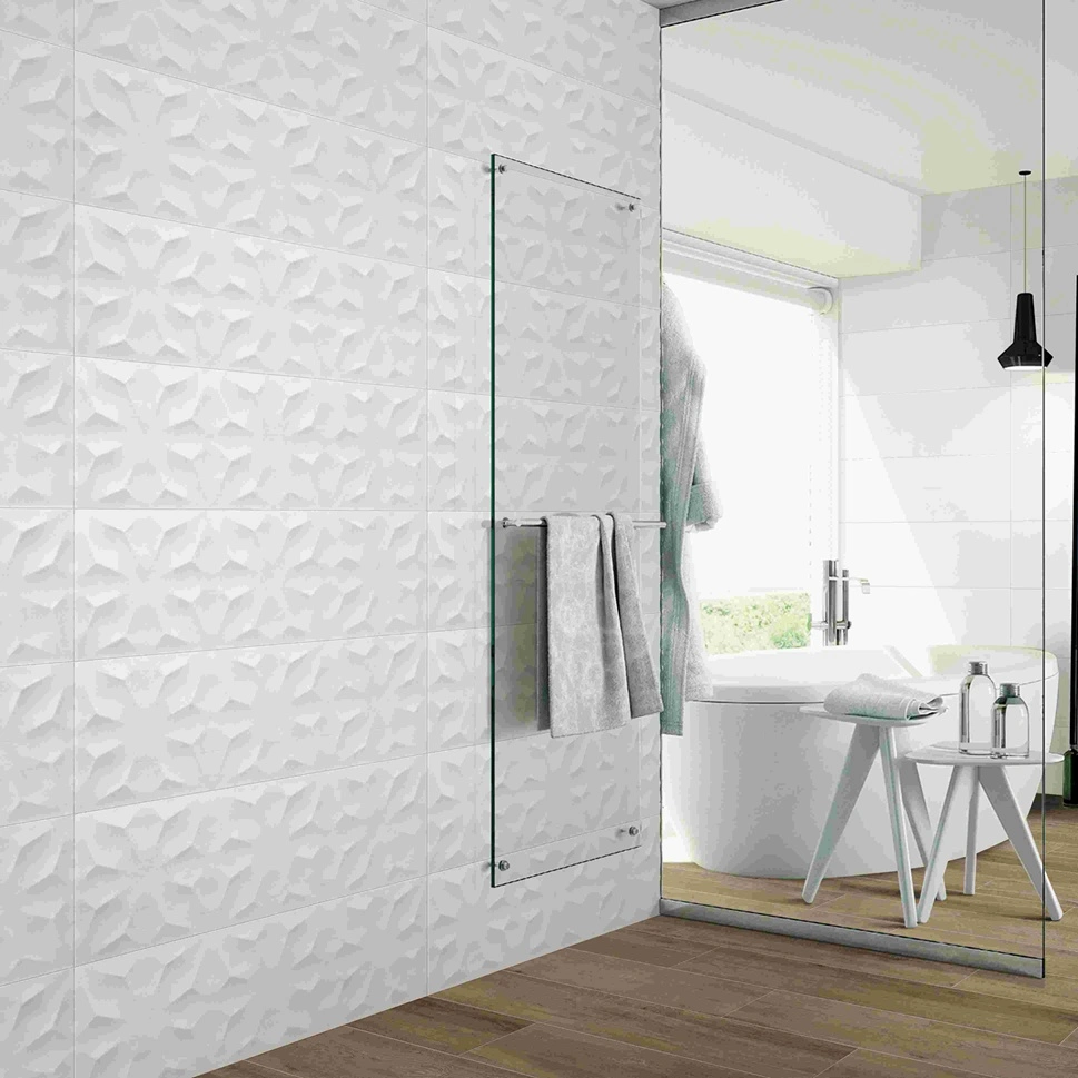 Hot Sale Pure White Ceramic Wall Tiles for Home Decoration (300*900mm)