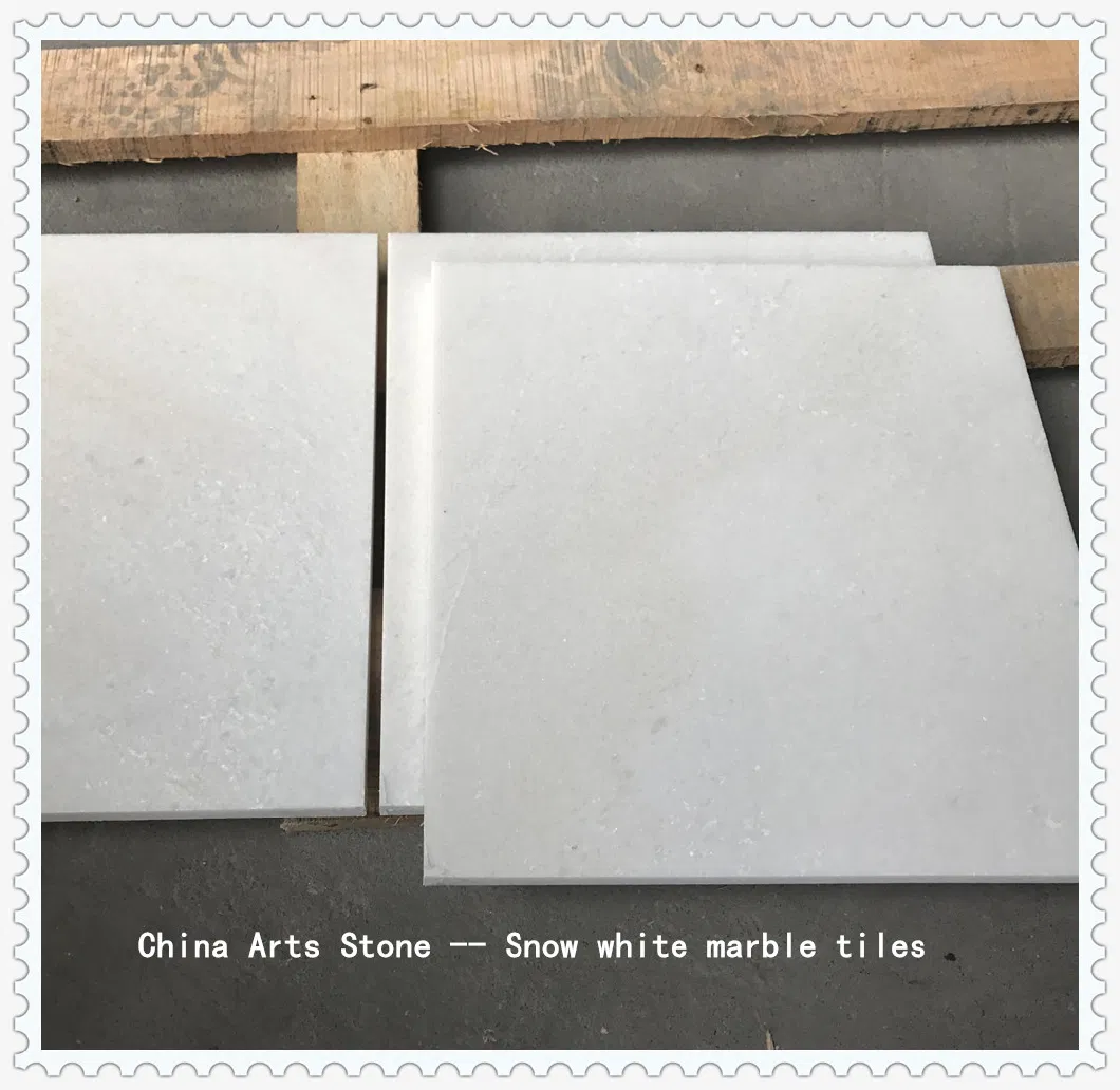 Pure White Nature Marble Tile for Wall and Floor