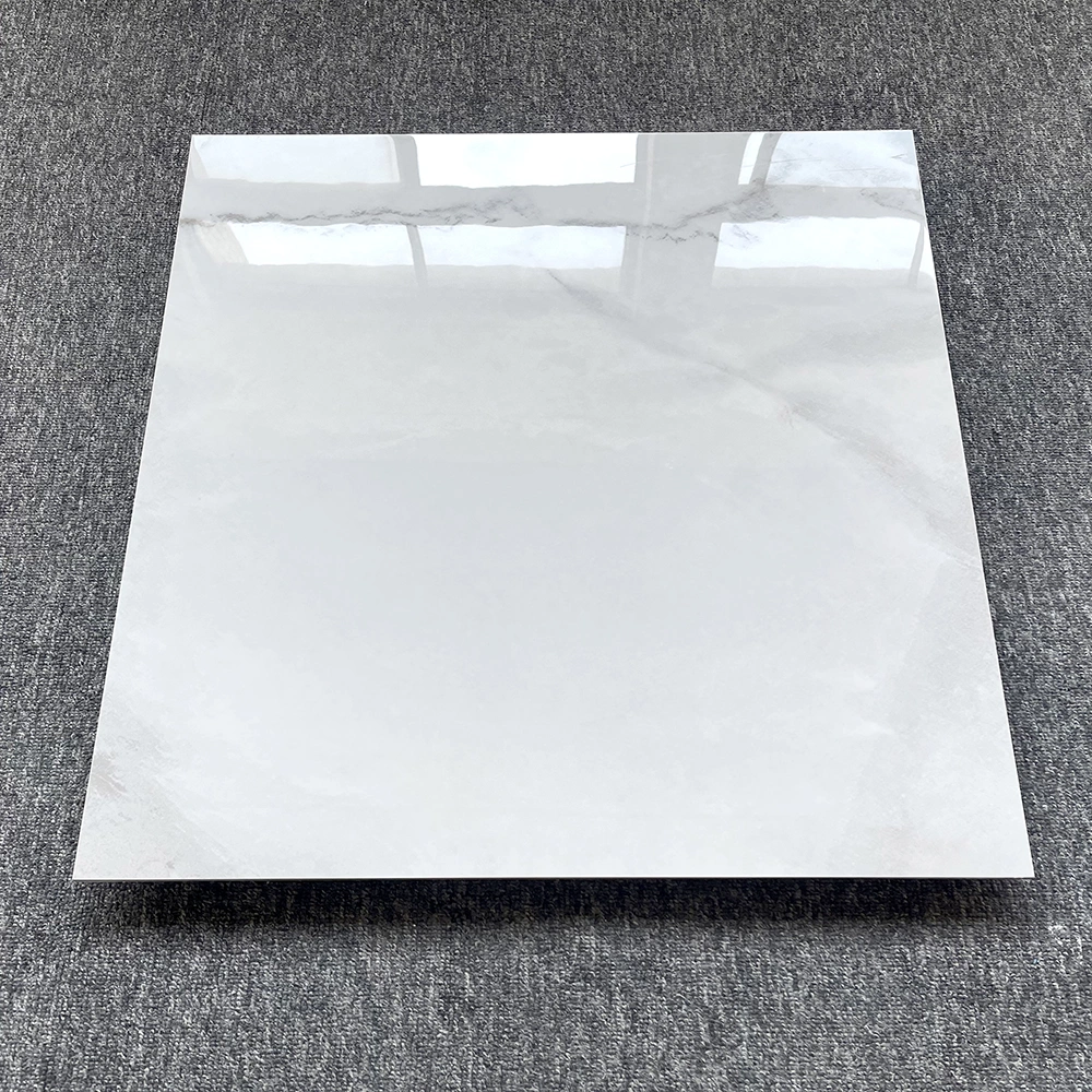 Hot Selling 600X600mm Calacatta White Full Polished Glazed Ceramic Tiles Interior Non Slip Marble Tiles