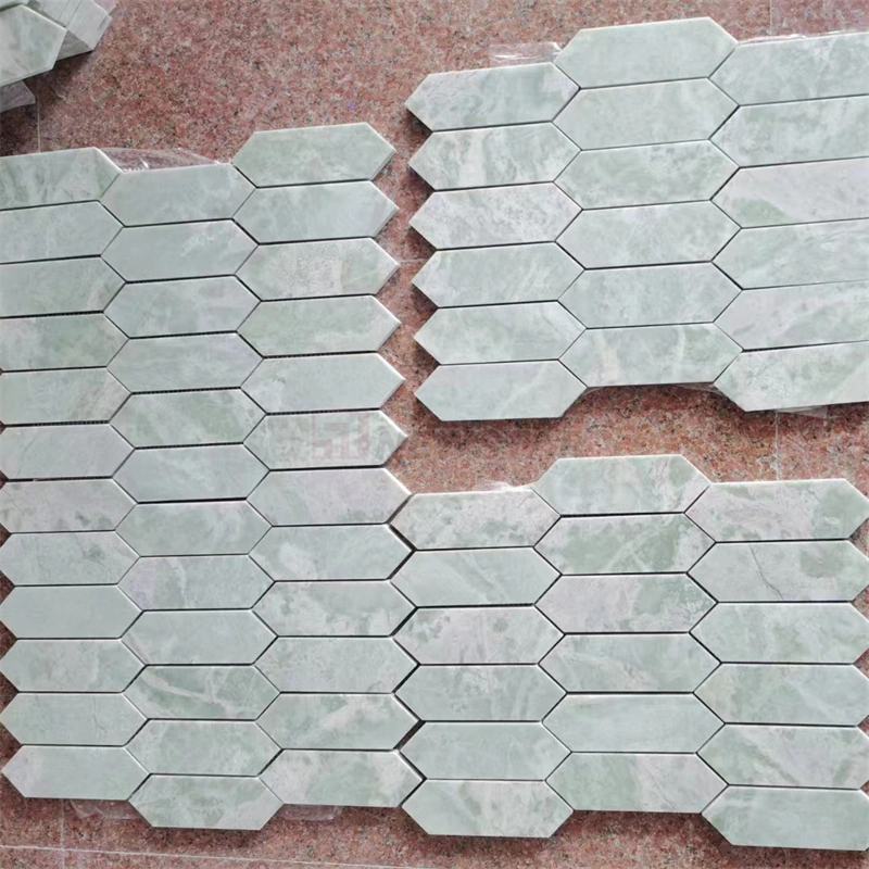 White Polishing Marble Stone Mosaic Tile European Hexagon Marble Mosaic