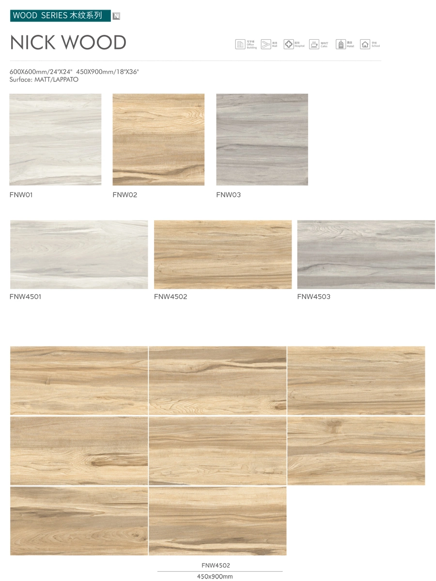 Building Materials China Factory 600X600 Wooden Floor Tiles Cheap Price for Sale