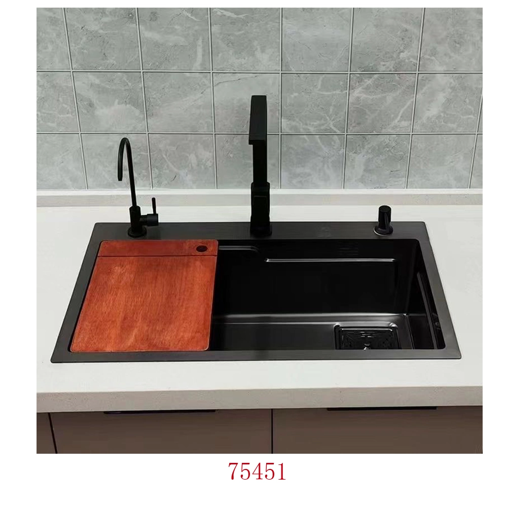 SUS304/201 Stainless Steel Kitchen Sink Integral Stretching with Different Thickness