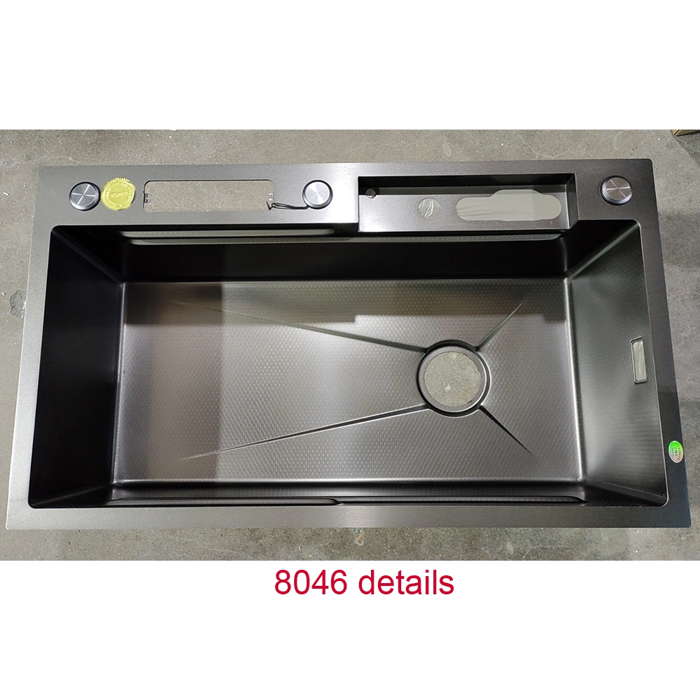 SUS304/201 Stainless Steel Kitchen Sink Integral Stretching with Different Thickness