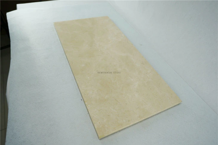 Factury Price Crema Marfil Polished Marble Porcelain Backed