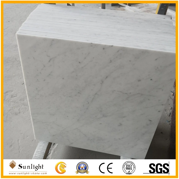 Top Polished Bianco Carrara White Tiles Kitchen Tops, Vanity Top, Countertop