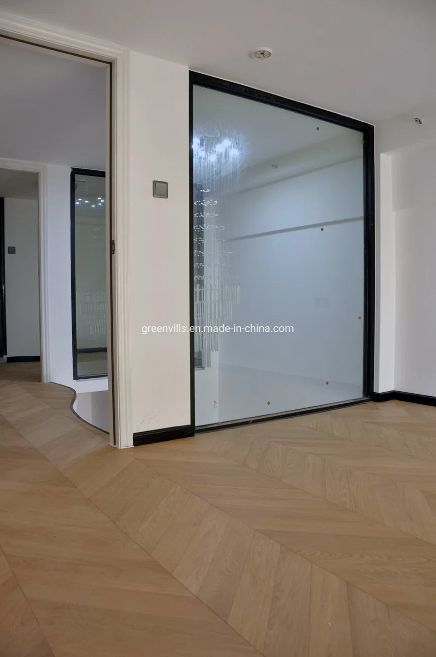 Guangzhou Herringbone Fishbone Chevron Floor Parquet Grey Tile Oak Engineered Wood Flooring