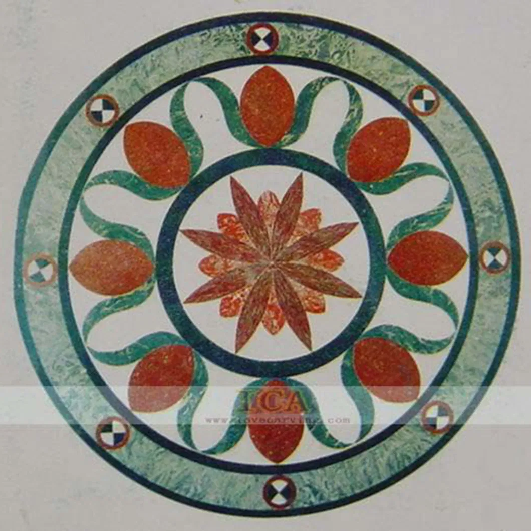 Vintage Style Classic Pattern Floor Tile Stone Marble Floor Tile