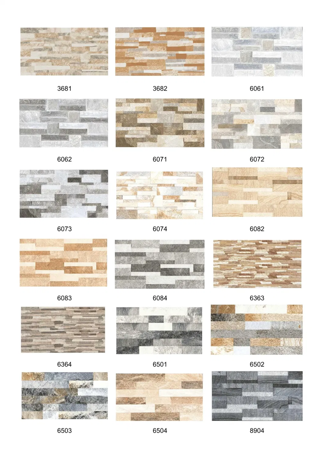 12X24 Stone Feature Wall Tiles Outdoor Decoration Ceramic Tiles