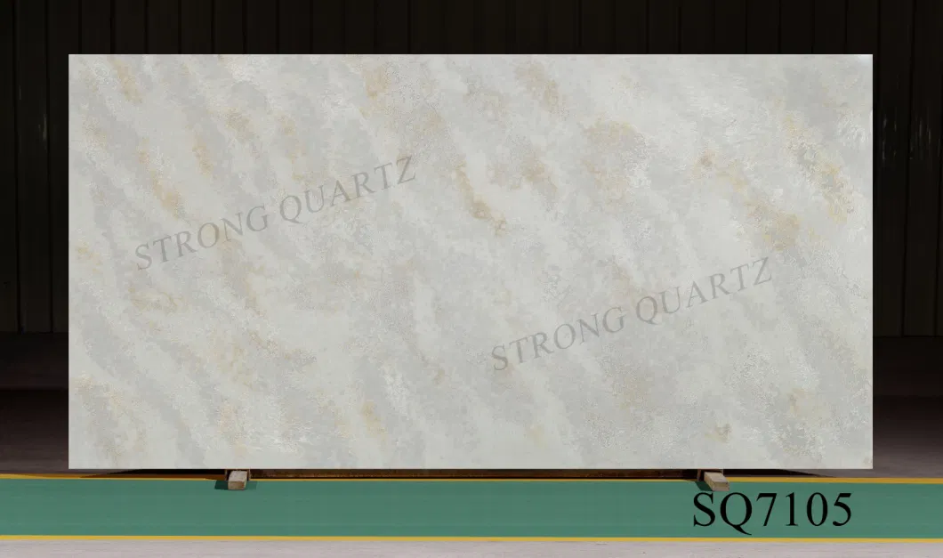 Popular Quartz Stone Building Material Engineered Stone for Bathroom/Wall/Floor Tiles