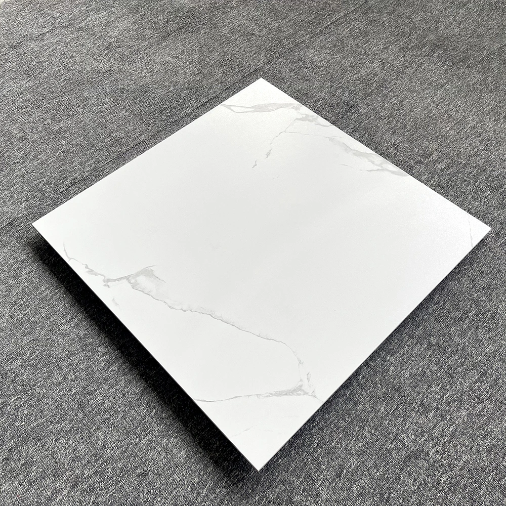 Guangdong Cheap Ceramic Tile Flooring Tiles Porcelain Calacatta Marble Floor Tile White