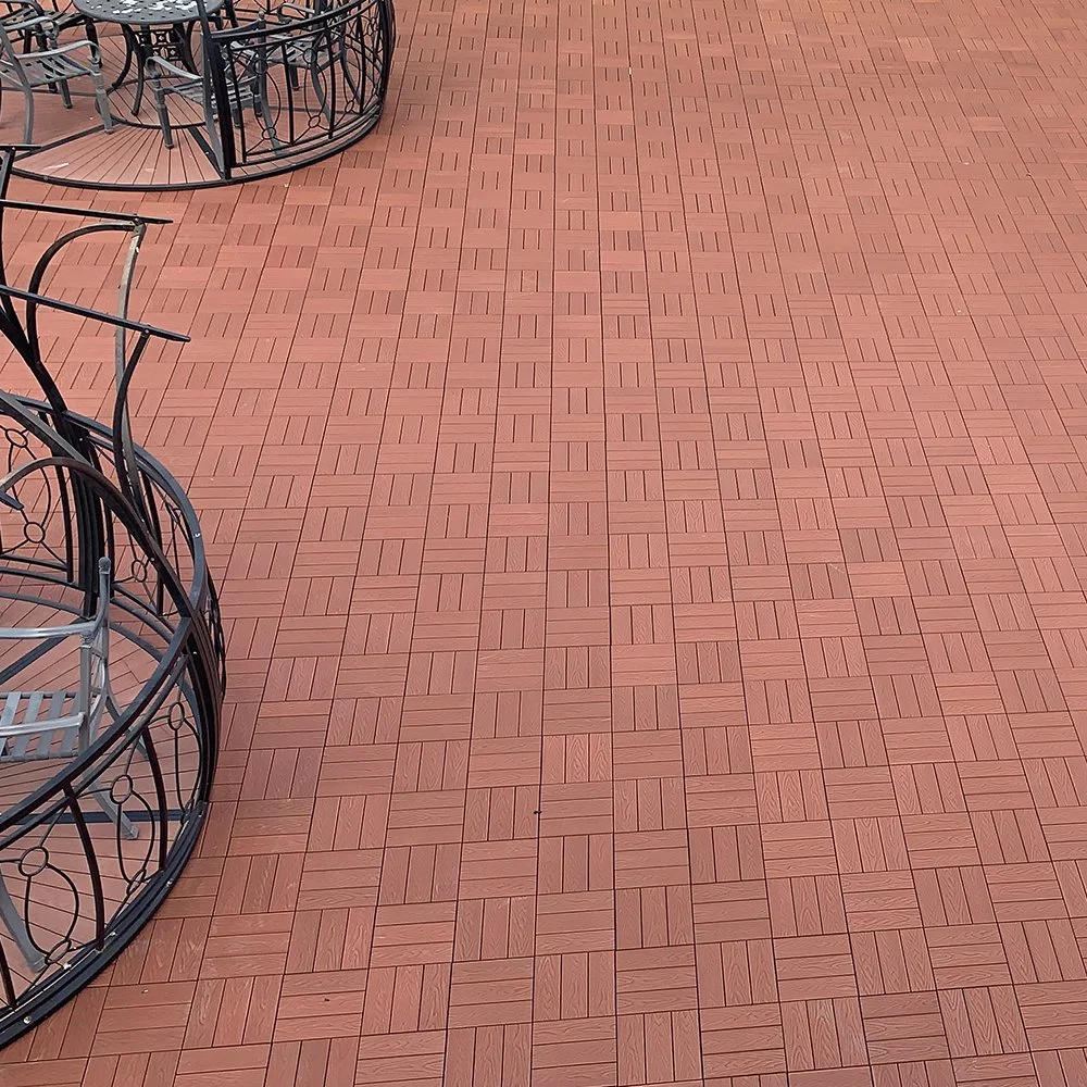 European Anti-Static Bammax Wood Plastic Composite 300X300mm China Decking Tile Tiles with High Quality