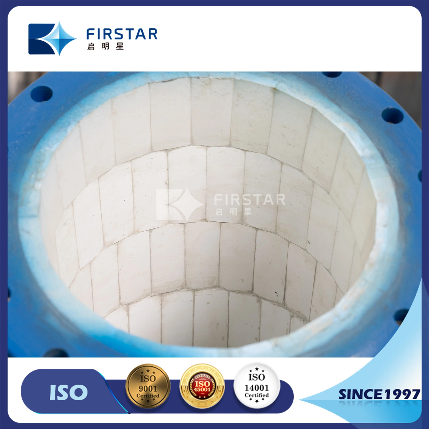 China Wholesale Steel Pipe with Alumina Ceramic Tube/Ceramic Cylinder Rings/Plates Tiles