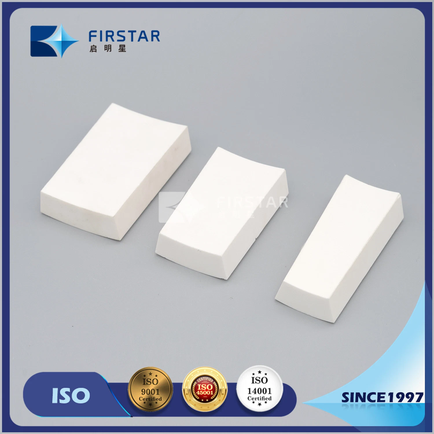 92% and 95% Al2O3 Corner Ceramic Tiles for Steel Fabrication Made in China with Competitive Prices