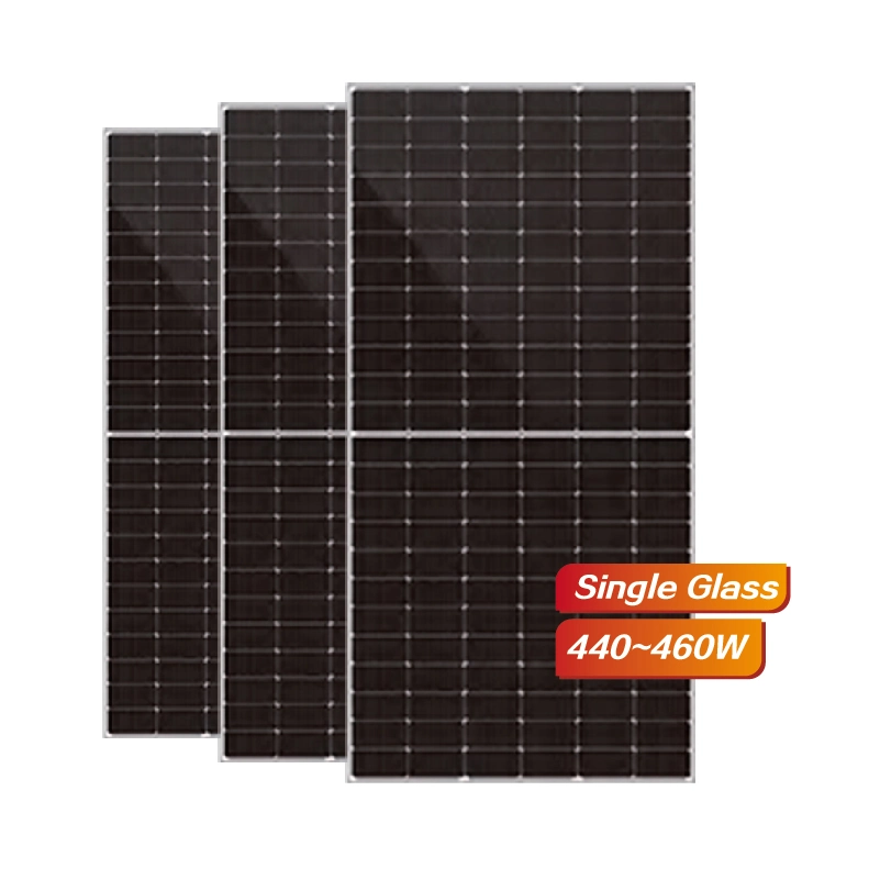 440W 450W 460 Watts Solar Panel EU Stock Black The Roof of The Household Is Tiled