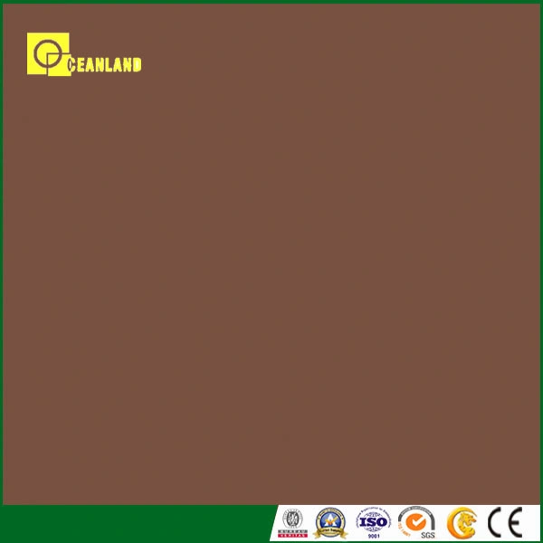 600X600mm Black Pure Color Polished Porcelain Bedroom Floor Tile