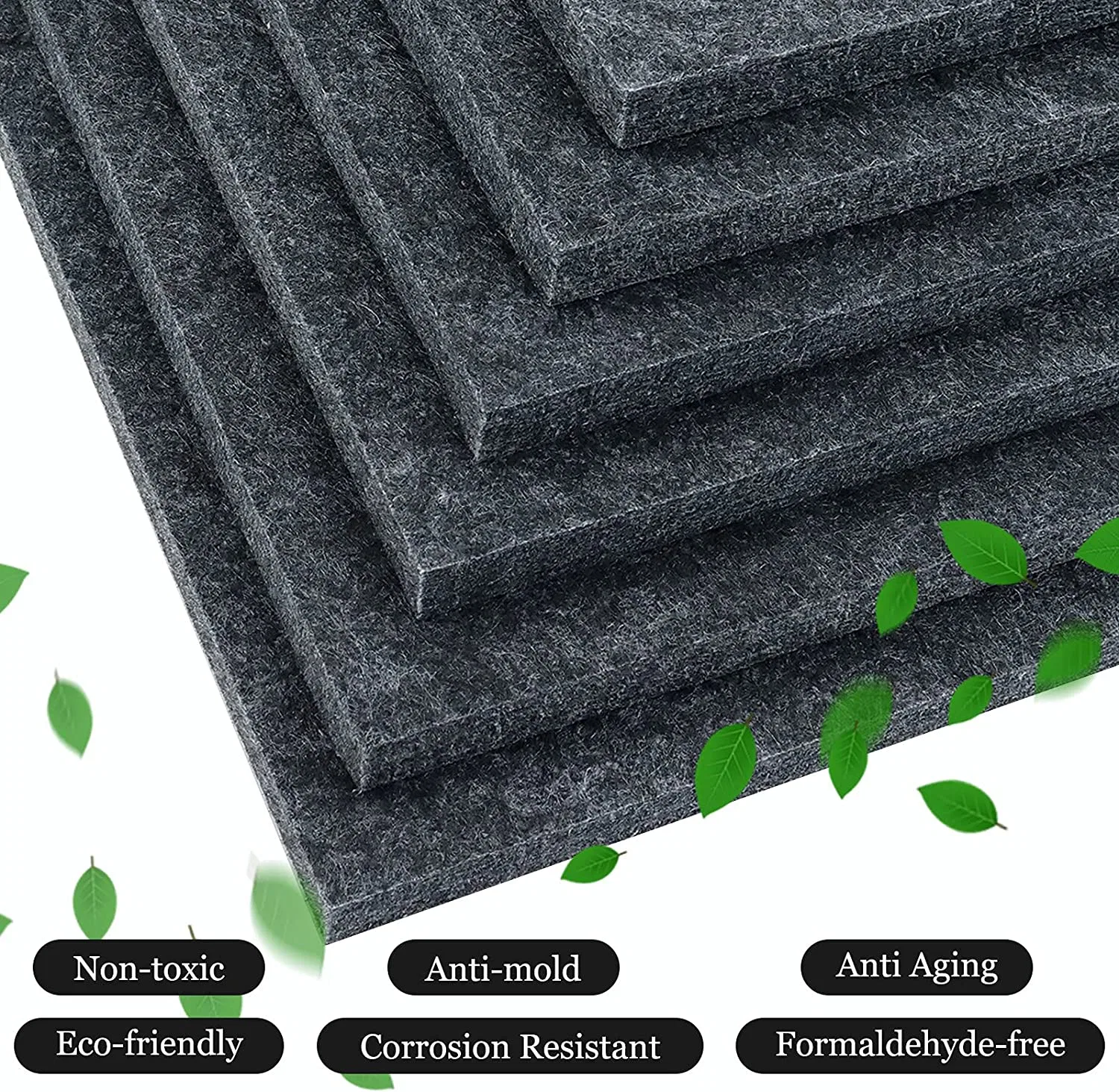 Polyester Felt Sound-Absorbing Tiles for Bar Wall, Home Theater Wall