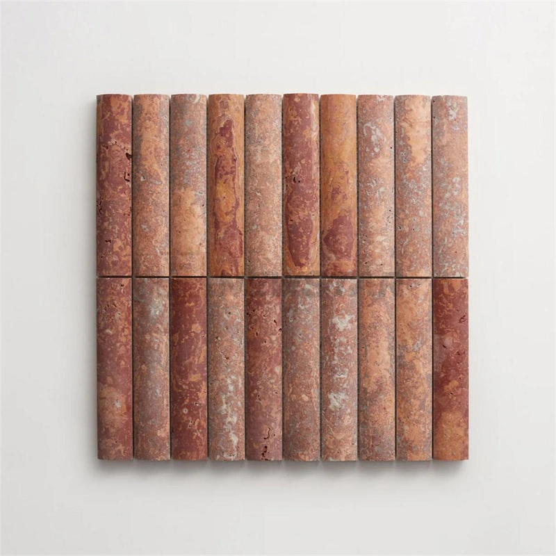 Living Room Bathroom Kitchen Flute Wall Tiles Fashion Decoration Curve Fluted Marble Tiles Mosaic Fluted Tile