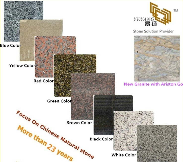 Ariston Gold/White/Beige Granite Stone Slabs/Tiles for Floor Construction/Wall/Tiles