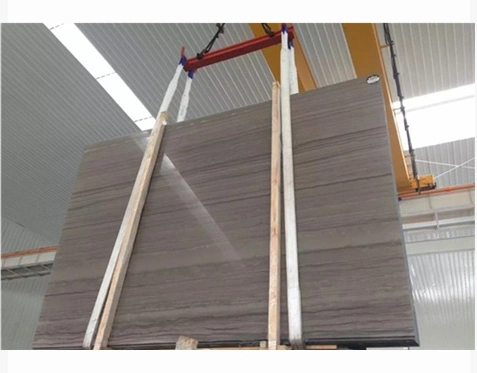 Athens Grey/White/Brown Wooden Stone Marble Slabs Floor Tiles for Kitchen/Countertop/Bathroom