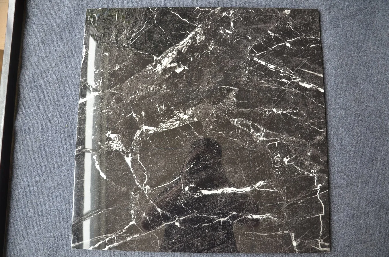 Good Price Hotel Lobby Non-Slip Ceramic Black Marble Stone Vitrifed Glazed Polished Porcelain Floor Tiles