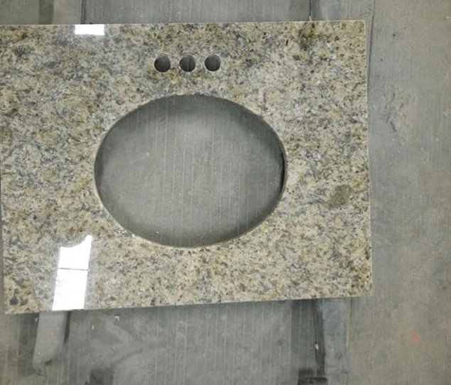 Gold/Yellow/Beige Granite Stone Tiles Countertop Vanity Tops for Kitchen Islands