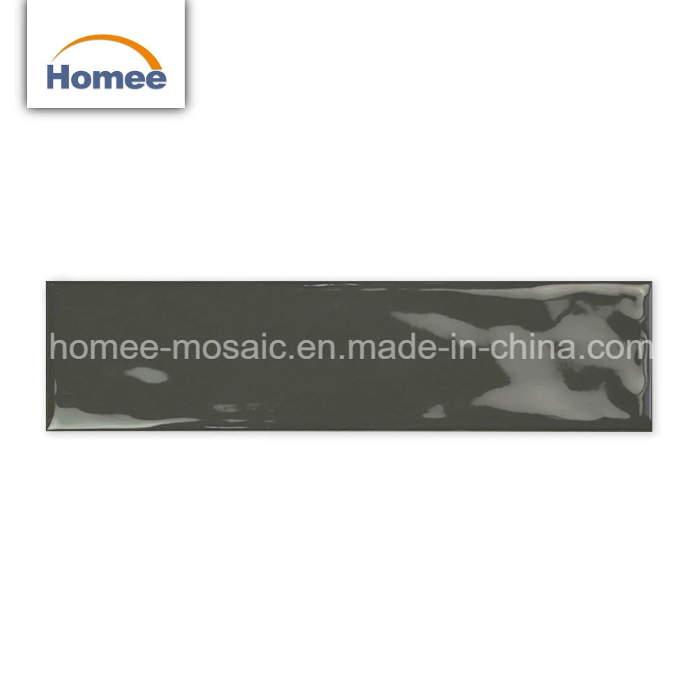 Pure Grey Kitchen Glazed Porcelain Mosaic Subway Tile Bathroom Wall Tile