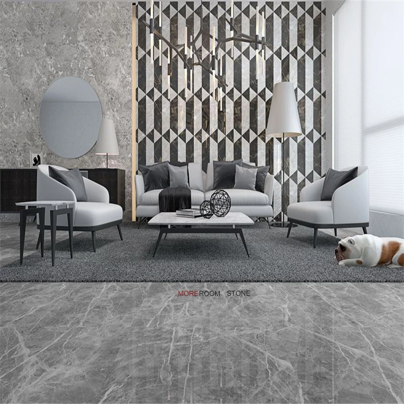 80X80 Semi Polished Glazed Grey Porcelain Ceramic Wall and Flooring Tile