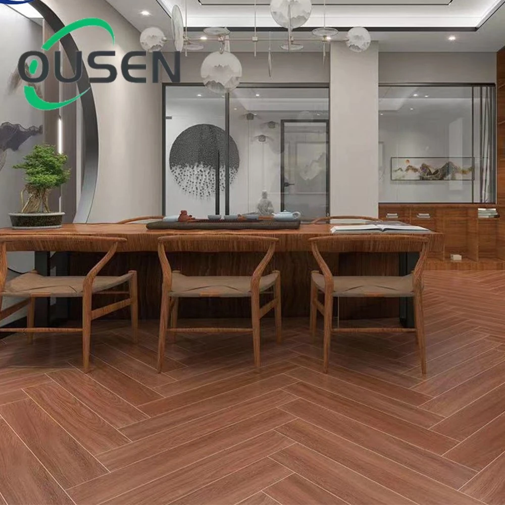 Factory Cheap Standard Size 15X90 Wooden Grain Flooring Tiles Wood Pattern Ceramic Tile