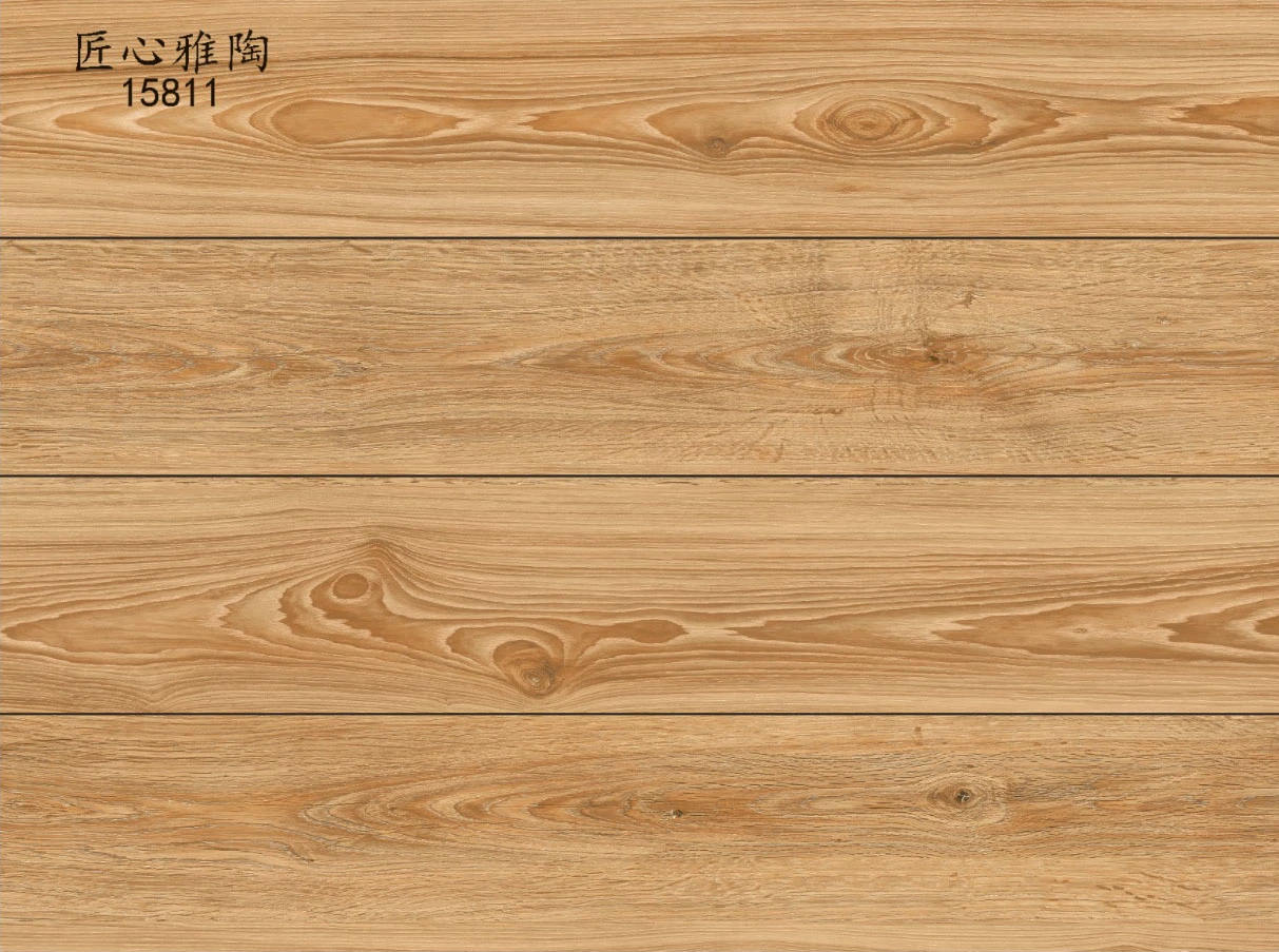150X800 Anti-Slip Wood Flooring Glazed Ceramic Tile for Home Decoration