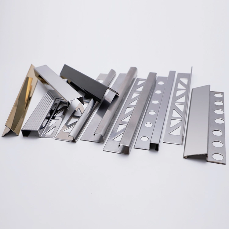 Niuyuan Metal Stainless Steel Tile Trim , Stainless Steel Ceramic Tile Trim , Corner Edge Tile Trim