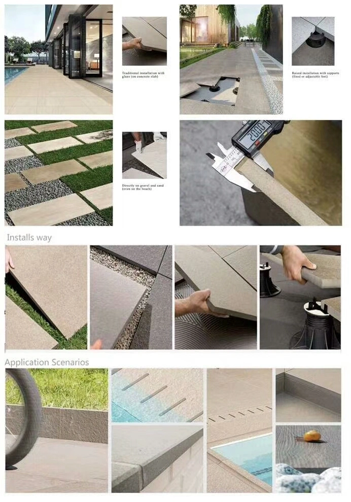 60&#215; 120cm Matte Surface Porcelain Tile 20mm Outdoor Ceramic Tiles Price