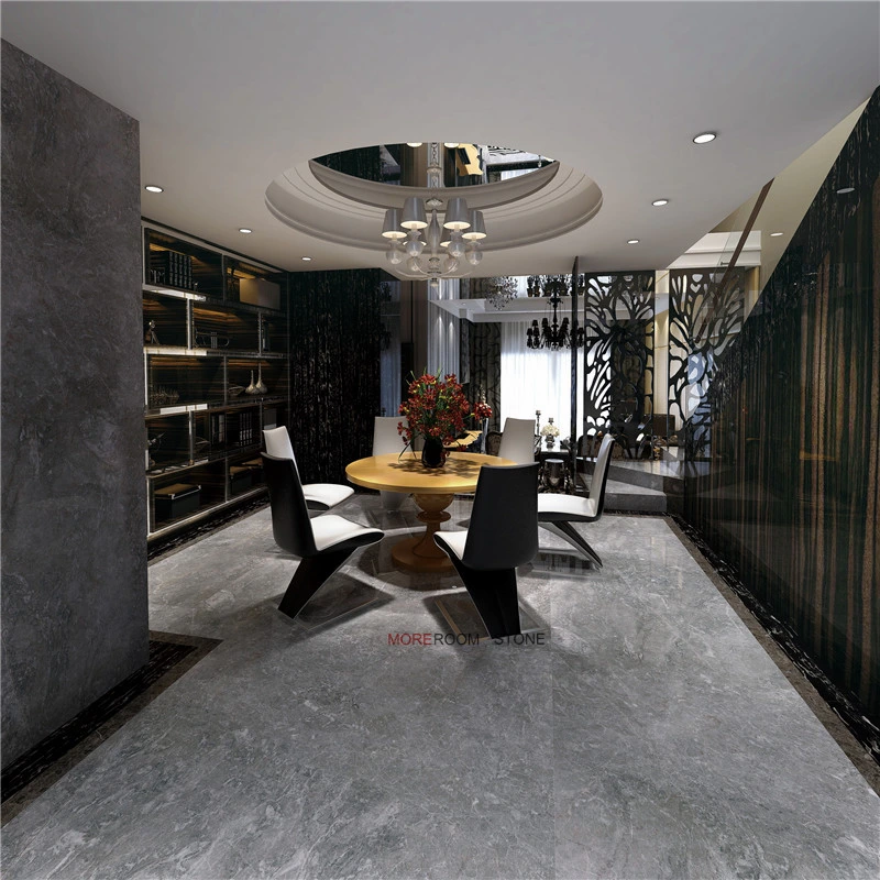 80X80 Semi Polished Glazed Grey Porcelain Ceramic Wall and Flooring Tile