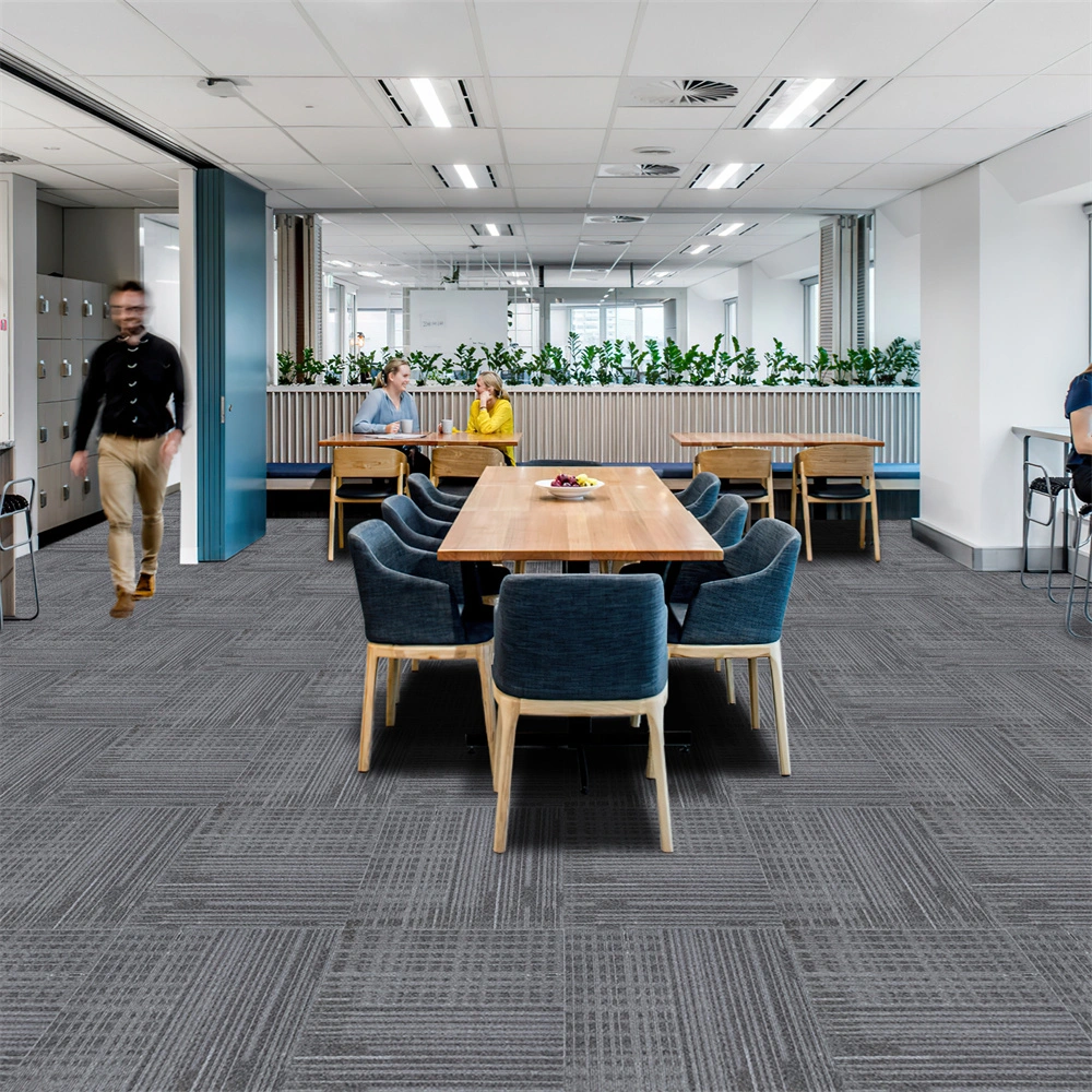 China Made 50cm X 50cm Carpet Tiles Stocklot Soft Fuzzy Banquet Hospital Exhibition Carpet Tiles