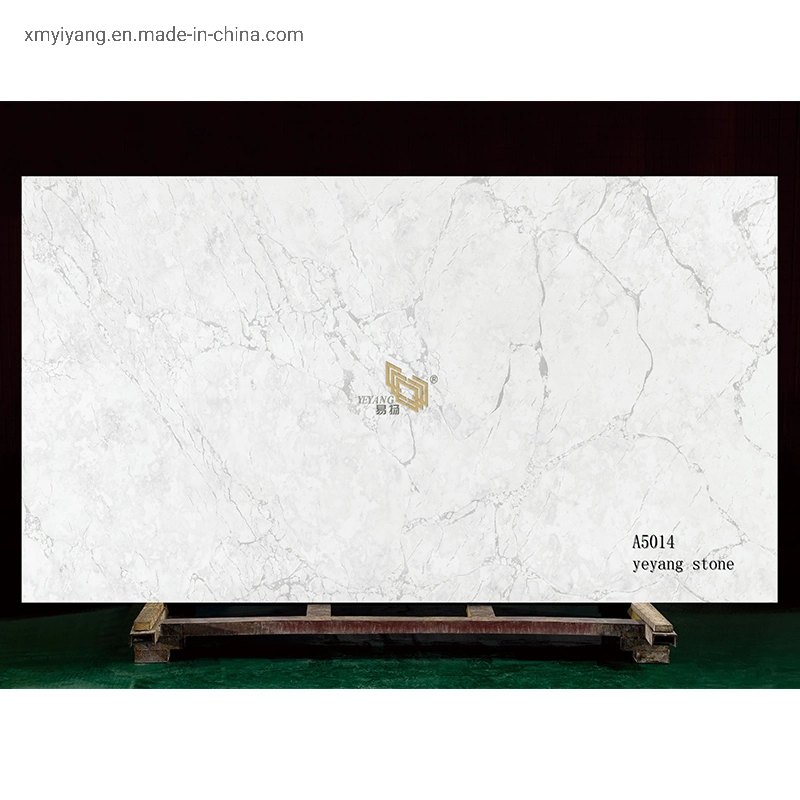 Natural Marble White Quartz Slabs for Countertops/Flooring/Wall/Tiles Designed by Kitchen/Bathroom