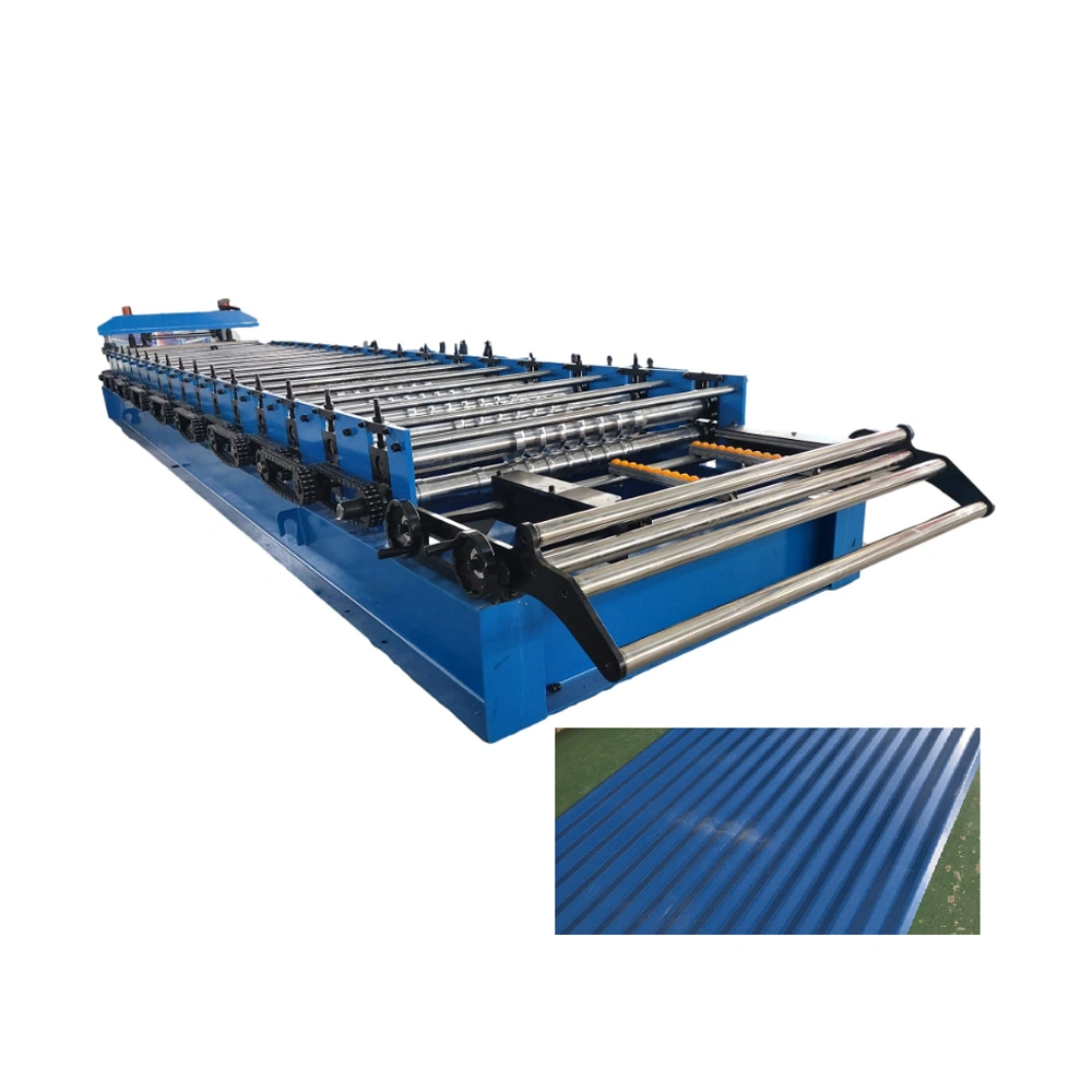 Automatic Corrugated Wave Panel Metal Wall Plate Roof Roofing Sheet Making Tiles Roll Forming Machine Machinery