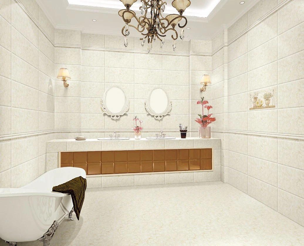 Building Material 300X600mm Marble Look Ceramic Wall Tile for Bathroom