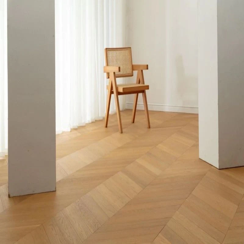 Dongguan Fishbone / Chevron Floor Select Grade Engineered Wooden Flooring Tiles