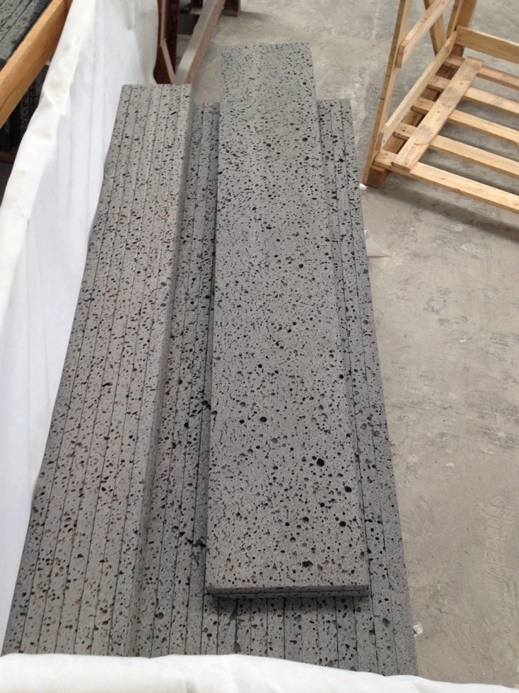 Chinese Grey Lava Stone Tiles for Wall& Floor Cladding