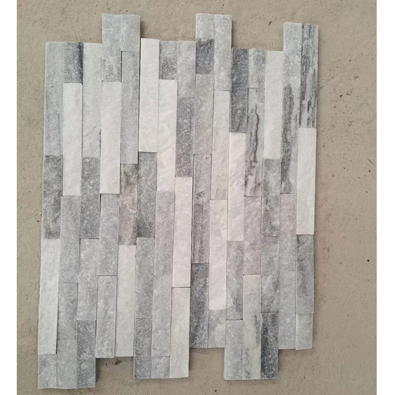 Stone Wall Tile Snow White Quartzite Culture Stone Prices Z Shape Stone Wall Tile