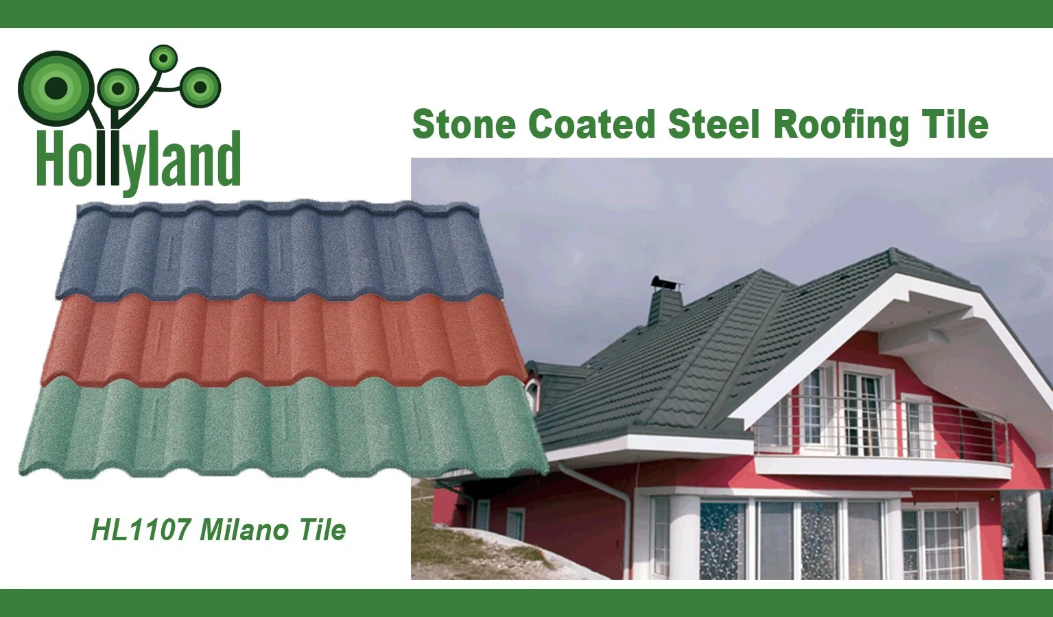 Kitchen Tile Stone Coated Metal Roofing Sheet (Milano Type)